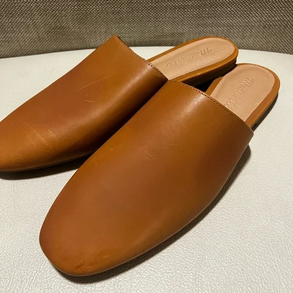 Madewell The Cory Brown Leather Women's Mules Size 9 - Picture 7 of 11